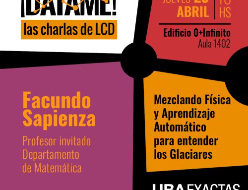 DÁTAME! las charlas de LCD – Facundo Sapienza – Jueves 23/04 16hs.